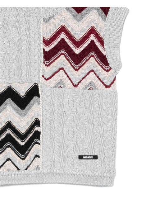 Gilet con motivo a zigzag MISSONI KIDS | MX9P32 W0078803MC